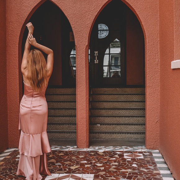 Pink Ruffle Salsa Style Dress - Picture 5 of 7